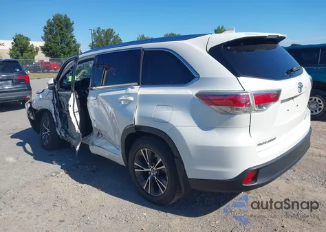 2016 Toyota Highlander Xle V6 from USA, damaged, VIN 5TDJKRFH4GS319635